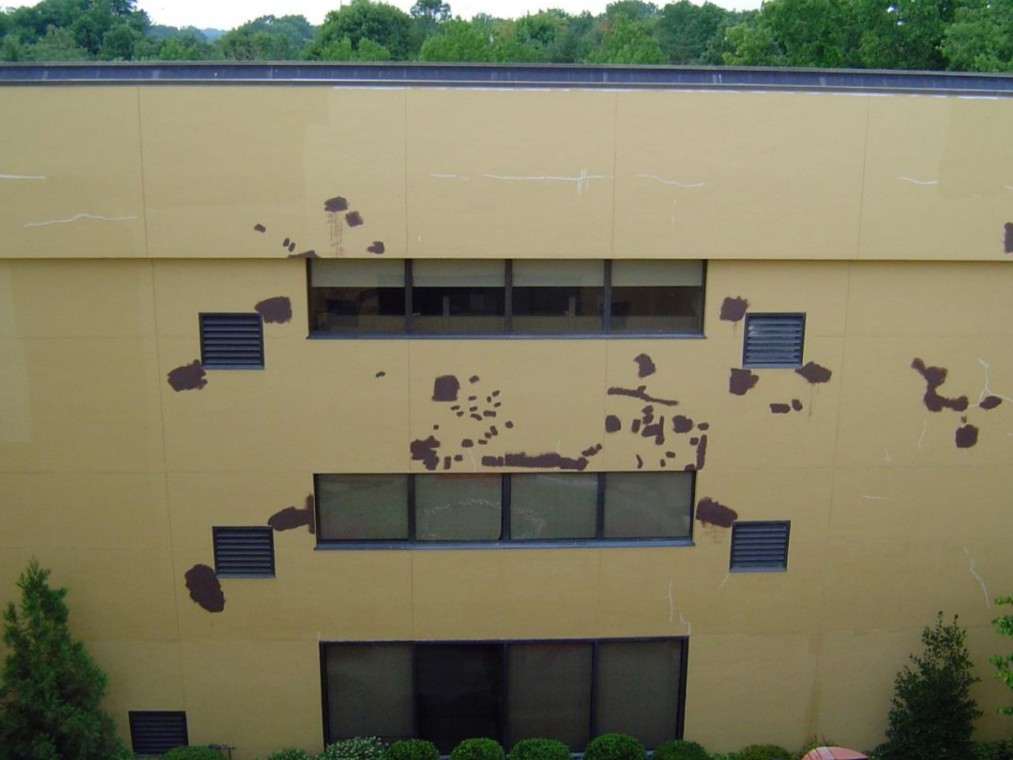 Application of RD-Elastoflex waterproof system on stucco façade